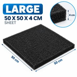 Aquarium Filter Sponge Sheet – 50 × 50 cm, 2 Inch Thick